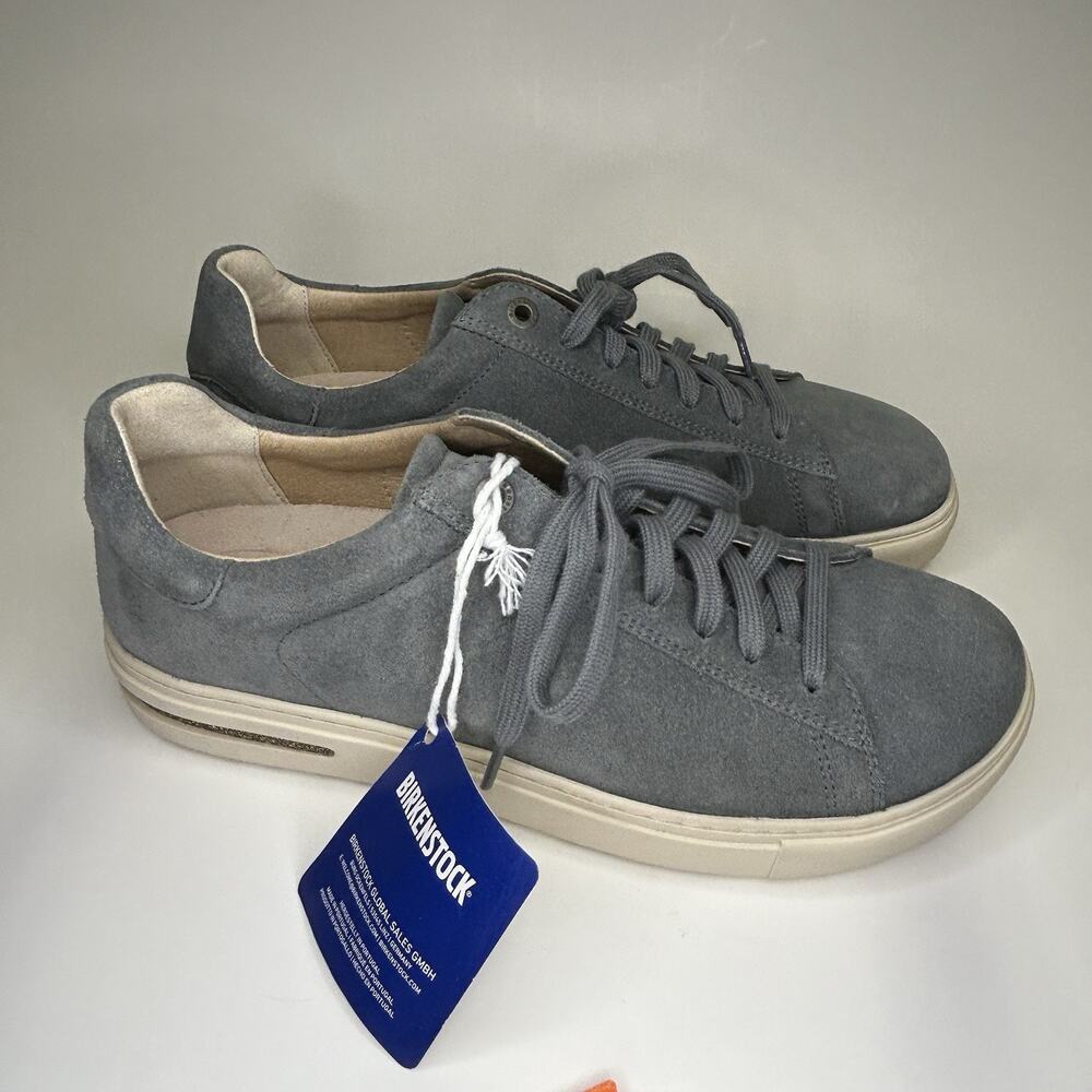BIRKENSTOCK Bend Low Suede Leather Gray Narrow Fit Men 6 Women 8 No Box